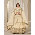 thumbnail image 3 of Custom Made White New Launching Indian Pakistani Bollywood Lehenga Choli With Dupatta, 3 of 5