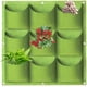 thumbnail image 1 of Bolsas para maceteros colgantes, 9 bolsillos para colgar en la pared vertical, bolsas de cultivo para plantar, jardinería interior y exterior, flor verde vertical, 1 of 5