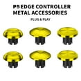 thumbnail image 7 of Metal Thumb Stick Caps Compatible with PS5 Edge Controller, Analog Stick Joystick Replacement Parts Accessory Kit-Black, 7 of 7
