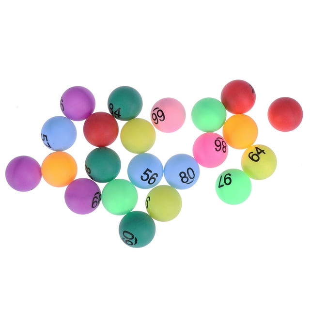 Pong Balls 150pcs Lottery Balls Assorted Color Pp Number Balls for Game Party Decoration (Number 1-150)