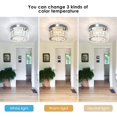 CLAIRDAI Mini Modern Crystal Chandeliers Flush Mount Crystal Ceiling
