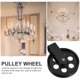 thumbnail image 2 of Pulley Wheel 70mm Lighting Wall Mount Pulley Wall Mount Lamp Hanging Pulley, 2 of 3
