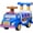Blue White Pink, variant on WADDLE Ice Cream Toy Truck for Kids - Ride On Toddlers Toys 1-3, Playset includes 4 Scoops Ice Cream, 4 Toppings, 2 Popsicles, 1 Bowl, 1 Cone, 1 Scoop, Indoor, Outdoor Toddler Toys, Up to 44 lbs.