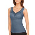 thumbnail image 1 of PEASKJP Débardeurs Basiques pour Femmes Col Rond Sans Manches Côtelé Été Haut Cami Décontracté, Bleu TG, 1 of 4