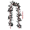 thumbnail image 2 of Fall Decor-Fall Decorations for Home-88.98in Plum Cimicifuga Seeded Garland - Artificial Leaf Garland Centerpieces for Tables Mantle -Autumn Thanksgiving Halloween Decoration for Indoor Wedding Room, 2 of 6