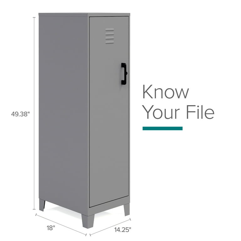Space Solutions 53.38 inch High 4 Shelf Storage Locker Cabinet