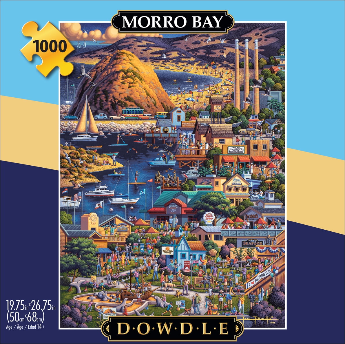 Buffalo Games 1000-Piece Morro Bay Interlocking Jigsaw Puzzle for Adults Ages 14+