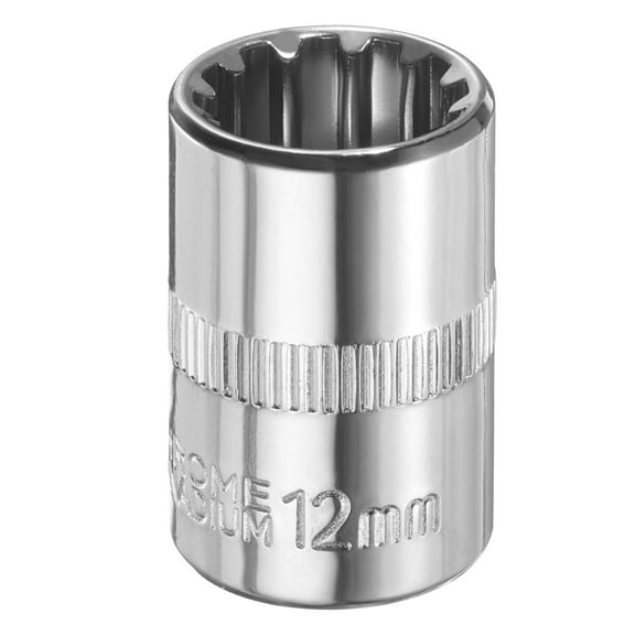 Uxcell 12 Points Socket 3/8" Drive 12mm Metric Shallow Impact Socket