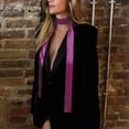 thumbnail image 4 of HXWCHs Stylish Rhinestone Punk Tie for Women Elegant Long Sparkling Necktie for Party Prom Wedding and Events One Size Hot Pink, 4 of 4
