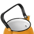 thumbnail image 5 of Novomoskovsjka Posuda Mustard Enamel Kettle with Metal Handle 3.7 Qt (3.5 L) Enameled Steel Stovetop Kettle Vintage Teapot for Stove Top, 5 of 5