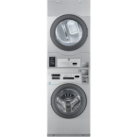 Crossover Crossover 2.0 by Wascomat Commercial Stack 3.5-CF Front-Load Washer and 7-CF Electric Dryer for Coin/Card Operated Laundry