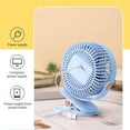 thumbnail image 4 of Blueek Portable Desk Clamp Mini Fan for Dorm, USB Powered Household Fan with Digital Display, Low Noise & Adjustable Speeds,Blue, 4 of 7