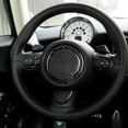 thumbnail image 3 of Volante del automóvil Recorte de fibra de carbono Interior Precisión de precisión Paneles decorativos Conjunto de reemplazo de decoración para R55 / R56 2007-2013 Color sólido 3 piezas Vogacara VI014514-01, 3 of 7