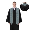 thumbnail image 4 of Xecao Corgi with Flowers Print Graduation Shawl Stole Honor Stole Adult 72" Academic Commencements, 4 of 7