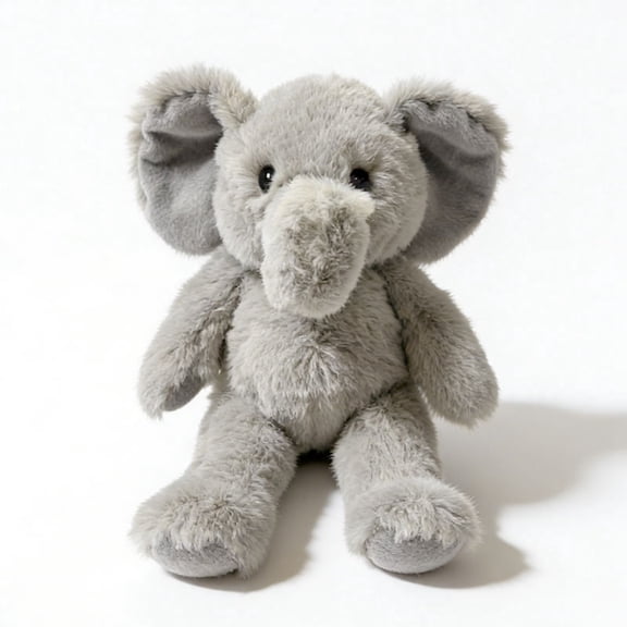 Soft Elephant Stuffed Animal Doll 9.1in Cuddly Gray Elephant Plush Toys Soothing Sleep Companion