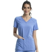 Cherokee iFlex Women Scrubs Top V-Neck Knit Panel CK605