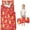 Red Christmas Gingerbread, variant on Red Christmas Gingerbread Man Pattern Toddler Nap Mats for Kids Preschool,50"x20" Sleeping Mat Bag or Kids,Toddler Sleeping Bag,Toddler Nap Mat or Daycare