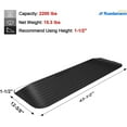 thumbnail image 6 of Ruedamann 1.4" Rise Solid Rubber Wheelchair Ramp,Threshold Ramp for Thresholds,Doorways and Bathroom(MTR100-3.5), 6 of 9