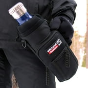 Wild Wolf Outfitters - #1 Best Water Bottle Holder for 25 oz Bottles - Carry, Protect and Insulate Your Flask with This Military Grade Sleeve w/ 2 Pockets and an Adjustable Padded Shoulder Strap.