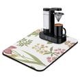 thumbnail image 1 of Vintage Large Dish Drying Mat, Absorbent Microfiber, Rare Botanical Design with Wild Flowers & Herbs, 18x24 Inch, Perfect for Kitchen Counter & Coffee Bar Decor, 1 of 7
