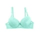 thumbnail image 5 of Brasier Tela de Mantequilla Sujetador de Encaje con Aros para Mujer, Lencería Push up Cómoda, Soporte Suave, Uso Diario, Sujetador Tipo Camiseta sin Costuras para Mujer Grande, 5 of 5