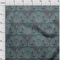 thumbnail image 2 of oneOone Viscose Chiffon Fabric Leaves & Floral Block Print Fabric BTY 42 Inch Wide, 2 of 4