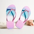 thumbnail image 5 of Girls Flip Flop Sandals - Little/Big Kids Animal Fruit Print, Easy-On Slide Thong Summer Beach Water Shoes, 5 of 6