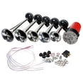 thumbnail image 2 of 12v 5 Trumpet Mical Dixie Duke of Hazzard Electronic Chrome Air Horn Compose 125db, 2 of 15