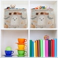 thumbnail image 6 of Yayeee 2 Pack Canvas Storage Basket with Handles for Shelves Fabric Bins Closet Organizer, Halloween Ghosts, 6 of 8