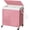 Pink, variant on Double Laundry Hamper with Lid, Handwoven Rolling Laundry Basket with Wheels, 115L Dirty Clothes Hamper with Removable Liner Bag Large Capacity Laundry Sorter Laundry Room Organization,