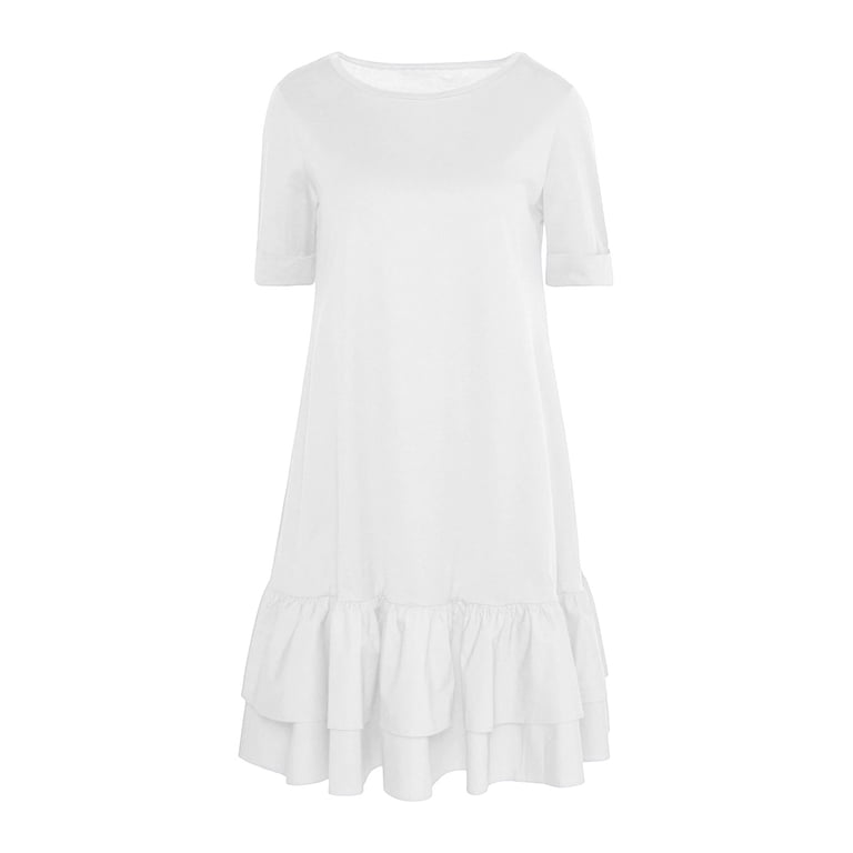 Sentmoon Womens Dresses Summer Wedding Dress 2026 Ruffle Regular Fit Womens Dresses Casual for Spring Break S-3XL