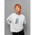 thumbnail image 2 of Pastell Bird On A Branch Sweatshirt Women's -Ashvin Harrison Designs, Female Large, 2 of 4