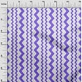 thumbnail image 3 of oneOone Velvet Purple Fabric Vertical Chevron Dress Material Fabric Print Fabric By The Yard 58 Inch Wide, 3 of 4