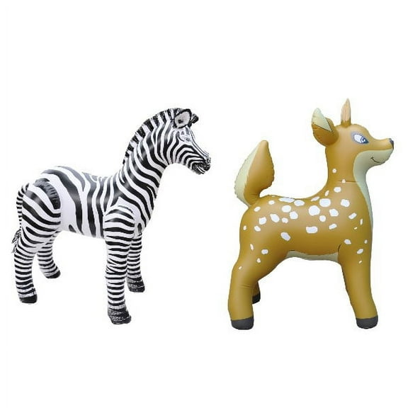 Inflatable Zebra Deer Animal Toy Party Gift Kids (ZEB3 DEER3)