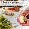 thumbnail image 2 of Fruits Peeler Orange Tomato Vegetables Peeling Tool Portable Mini Stainless Steel Kitchen Slicer, Orange, 2 of 7