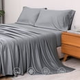 thumbnail image 2 of Twin XL Cooling Bed Sheets Set, 100% Viscose Derived from Bamboo, Silky Soft, Breathable, 2 of 8