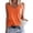 Orange, variant on Racerback Tank Tops for Women Solid Color Sleeveless Shirts Casual Summer Loose Fit Athletic Workout Undershirt Orange, Size L