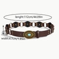 thumbnail image 4 of ibiyuan Elastic Belts For Women Women Concho Wide Western Disc Belt for Jeans Dress, Cowgirl Cowboy Boho Belt for Ladies, 4 of 8