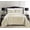 Mocha-Taupe, variant on Celine Linen Micromink Stripe Lined Sherpa Comforter Set, Micro-Suede 3-Piece Reversible Comforter Set, Full/Queen, Navy Blue