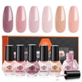 thumbnail image 1 of Set de esmaltes de uñas Modelones, 6 colores neutros, color nude, secado rápido, 1 of 9