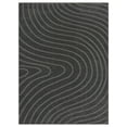 thumbnail image 4 of Luxe Weavers Modern Geometric Wave Anthracite 2x3 Area Rug, Stain Resistant Carpet, 4 of 9