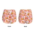 thumbnail image 3 of Susaid Funny Food Print Women's High Waisted Running Shorts Quick Dry Athletic Gym Track Workout Shorts Zip Pocket-Large, 3 of 7