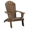 thumbnail image 1 of PolyTEAK King Size Adirondack Chair w/ Durable & Waterproof Material, Brown, 1 of 5