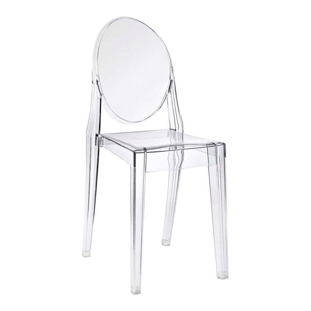 Modway Casper Chaise de Salle à Manger Moderne en Plastique 19 Pouces Finition Claire