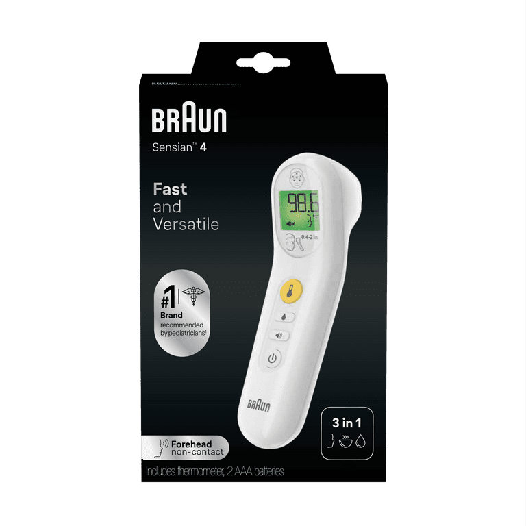 Braun No touch + touch Thermomètre frontal, blanc - Worldshop
