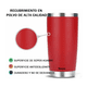 thumbnail image 3 of Vaso Térmico  Bloosom Portátil De Acero Inoxidable 20oz Con Calor/frí Rojo, 3 of 4