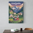 thumbnail image 6 of Vintage City Travel Poster of Oxapampa Peru with Unique Architecture And Pastures Print Poster, 6 of 8