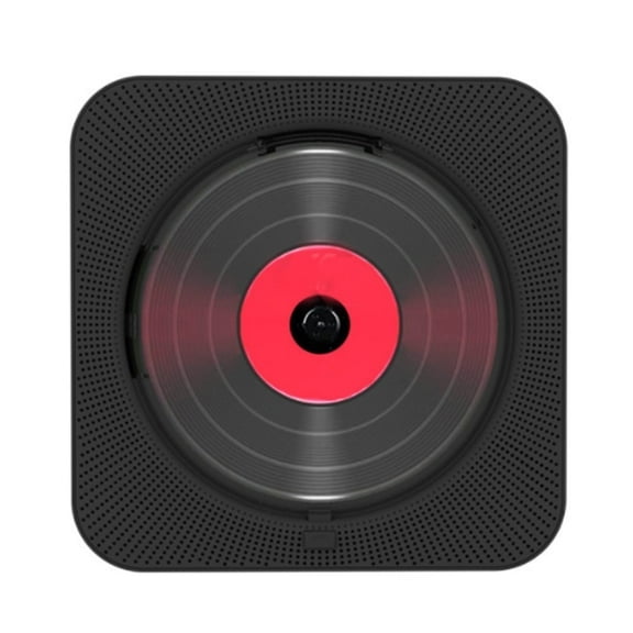 MEGICOT Bidirectional Bluetooth Wall Mountable CD Player Built-in Speakers, Portable Music Player with Dust Cover Remote Control, Support FM Radio USB flash Micro SD AUX Play