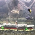 thumbnail image 3 of NANMELX Aquarium Sunken Ship Decorations Large Resin Shipwreck 15in Fish for Tank Orname, 3 of 8
