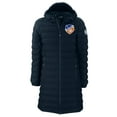 thumbnail image 2 of Women's-Cutter & Buck  Navy FC Cincinnati Mission Ridge Repreve Eco Insulated Long Full-Zip Puffer Jacket, 2 of 3